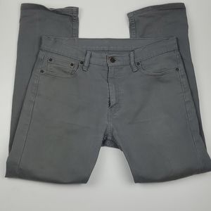 Levi's 513 Classic Grey Distressed Denim Jean Pant